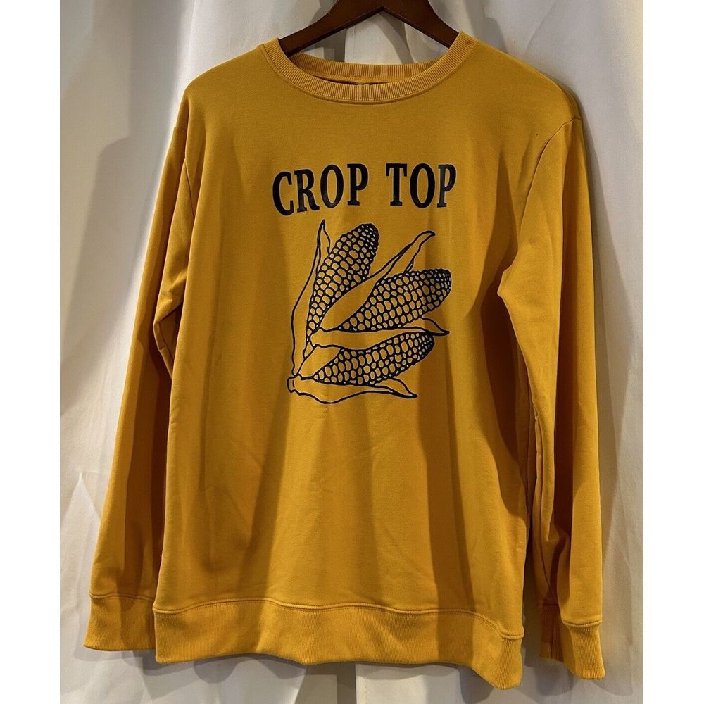Farm Crop‎ Corn Sweatshirt Long Sleeve Size Small